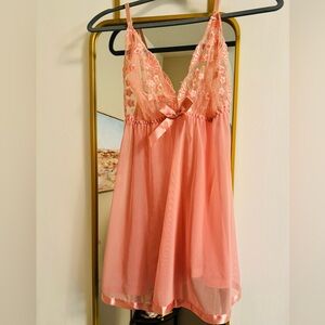 Pink babydoll night dress (lingerie)